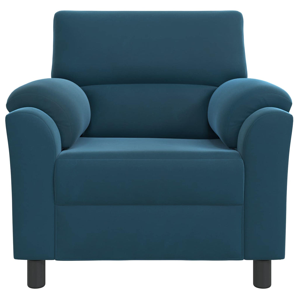 vidaXL Sofa niebieski 94 x 85 x 93 cm Welur
