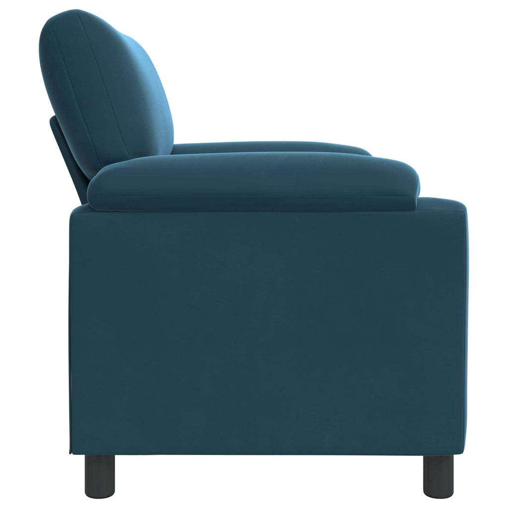 vidaXL Sofa niebieski 94 x 85 x 93 cm Welur