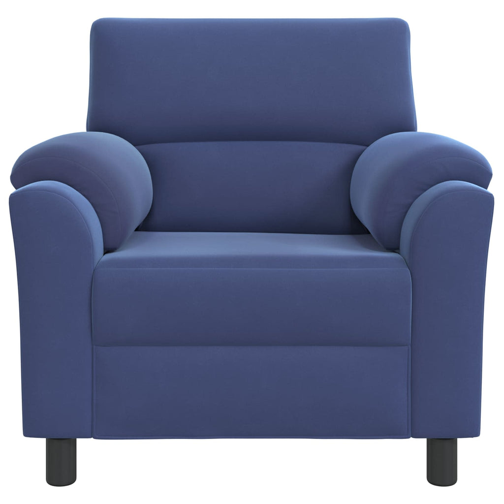 vidaXL Sofa Niebieski policyjny 94 x 85 x 93 cm Welur