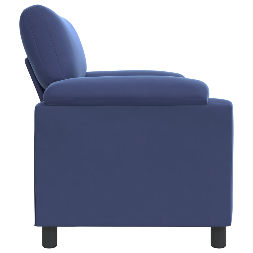 vidaXL Sofa Niebieski policyjny 94 x 85 x 93 cm Welur