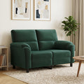 vidaXL Sofa Ciemnozielony 154 x 85 x 93 cm Welur