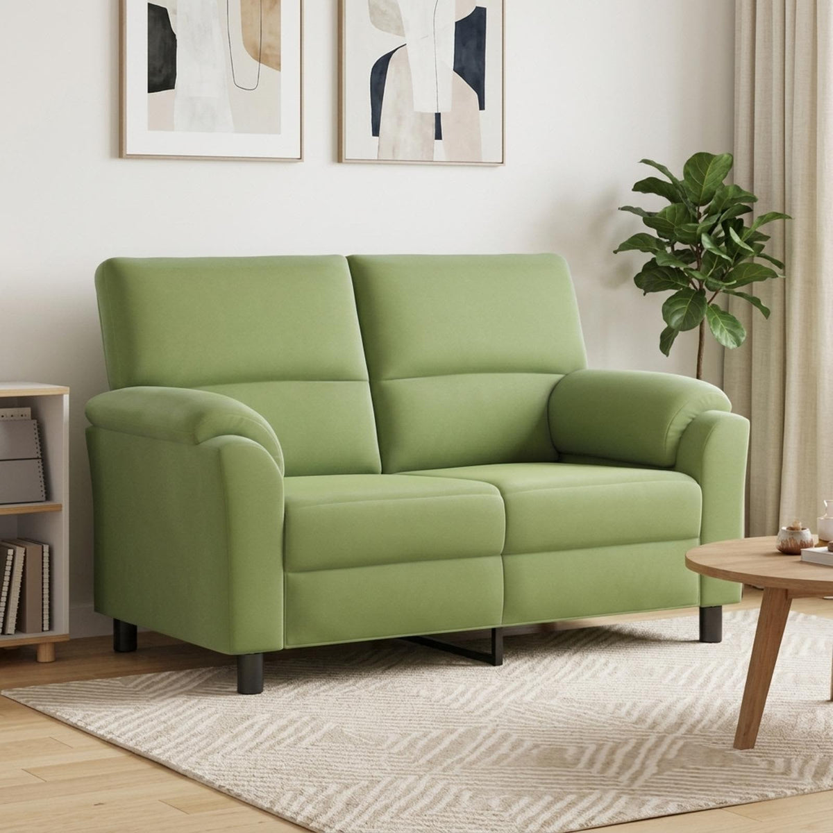 vidaXL Sofa Jasnozielony 154 x 85 x 93 cm Welur