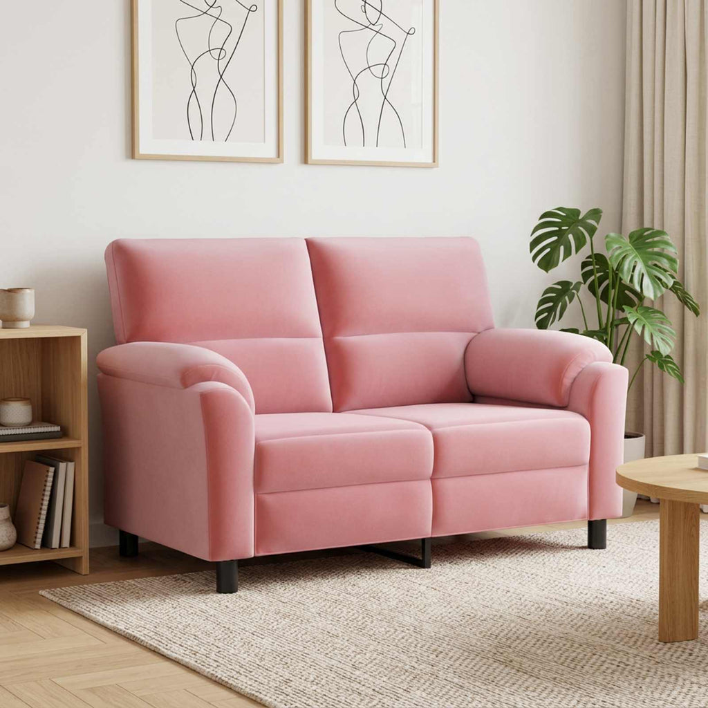 vidaXL Sofa różowy 154 x 85 x 93 cm Welur