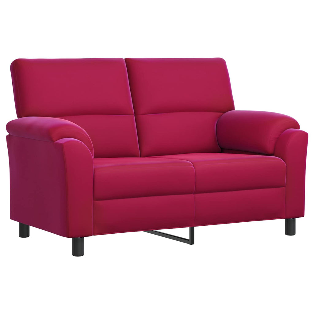 vidaXL Sofa Czerwone wino 154 x 85 x 93 cm Welur