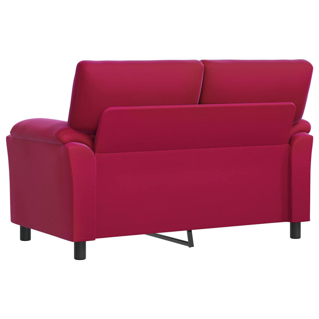 vidaXL Sofa Czerwone wino 154 x 85 x 93 cm Welur