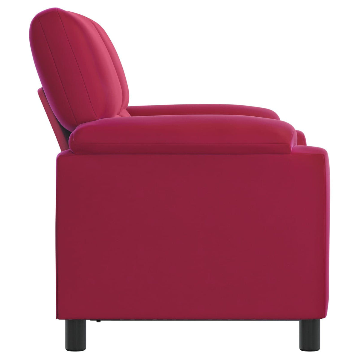 vidaXL Sofa Czerwone wino 154 x 85 x 93 cm Welur