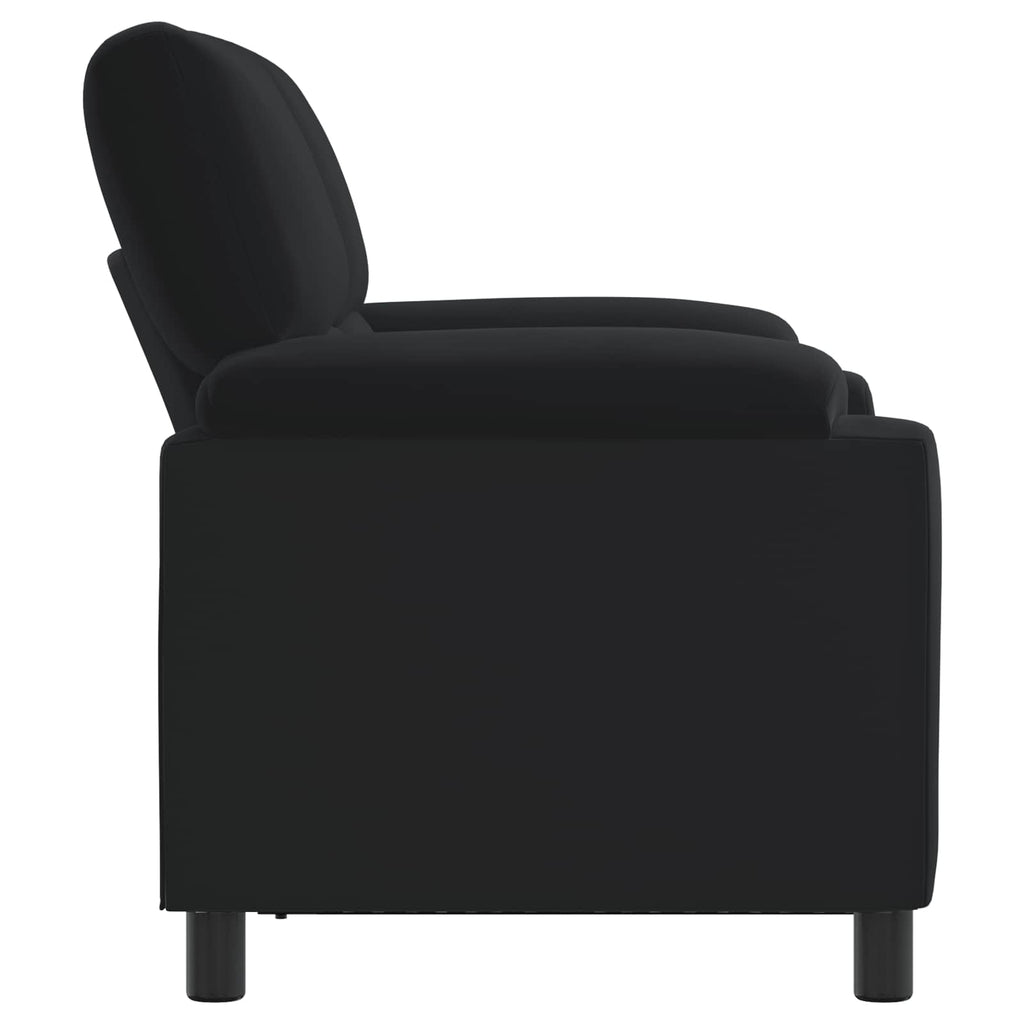vidaXL Sofa Czarny 154 x 85 x 93 cm Welur