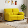 vidaXL Sofa żółty 154 x 85 x 93 cm Welur