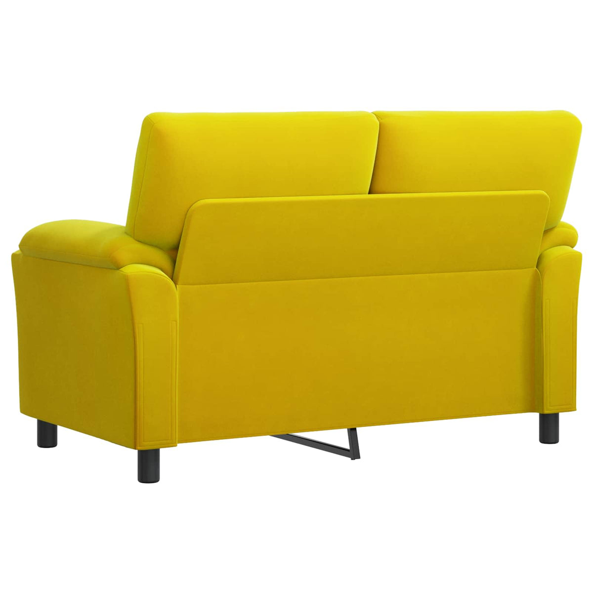 vidaXL Sofa żółty 154 x 85 x 93 cm Welur