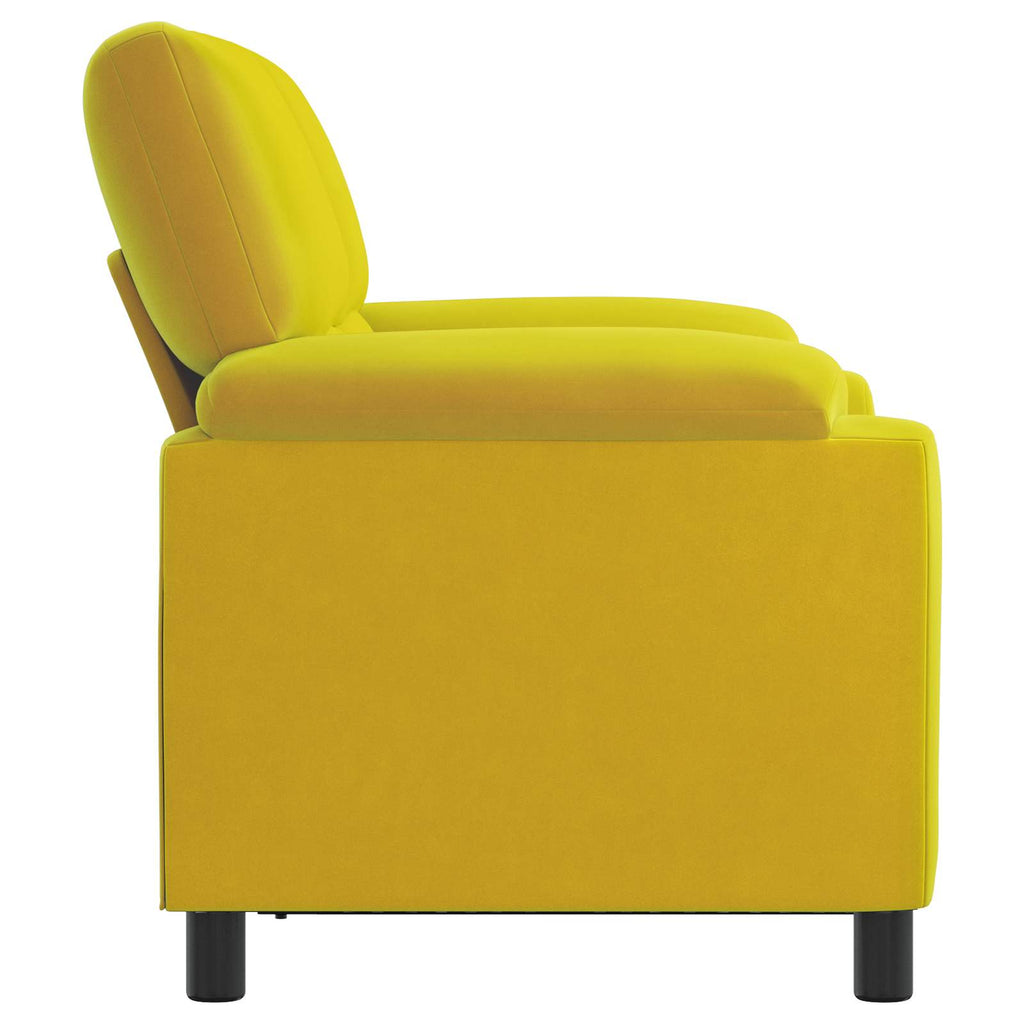 vidaXL Sofa żółty 154 x 85 x 93 cm Welur