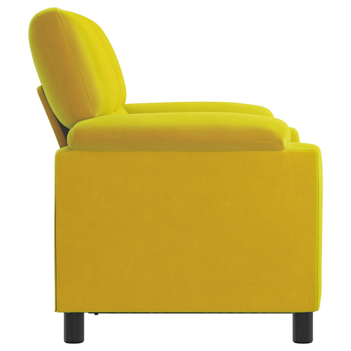 vidaXL Sofa żółty 154 x 85 x 93 cm Welur
