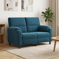 vidaXL Sofa niebieski 154 x 85 x 93 cm Welur