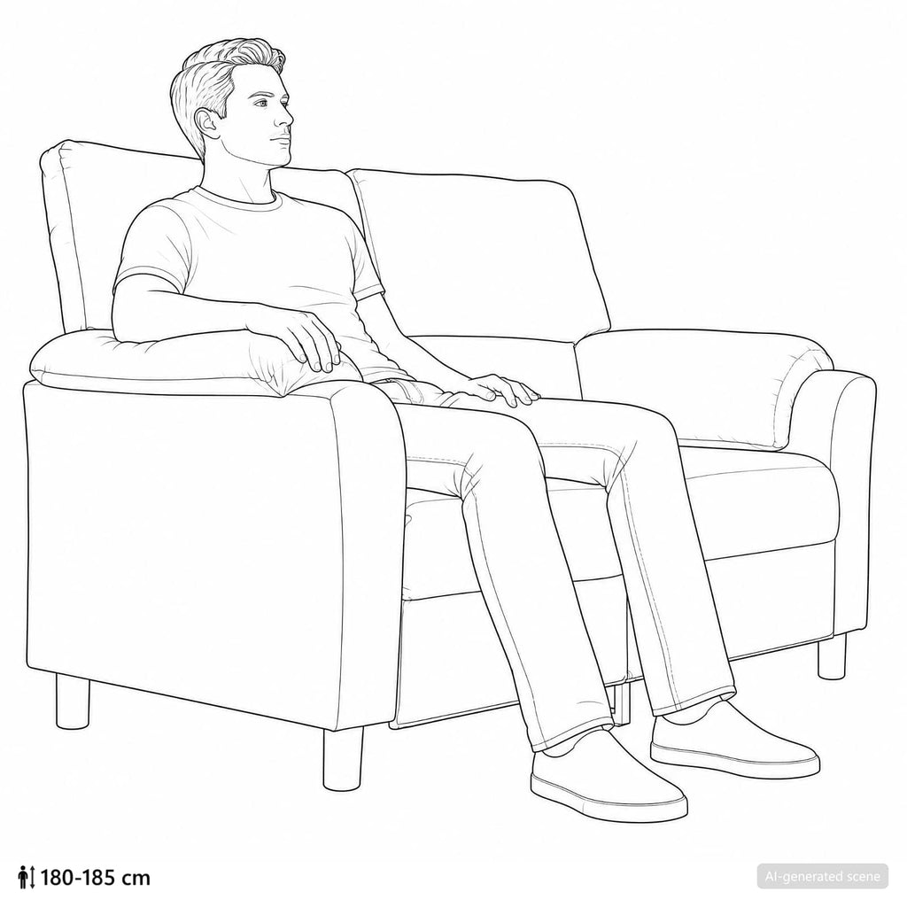 vidaXL Sofa niebieski 154 x 85 x 93 cm Welur