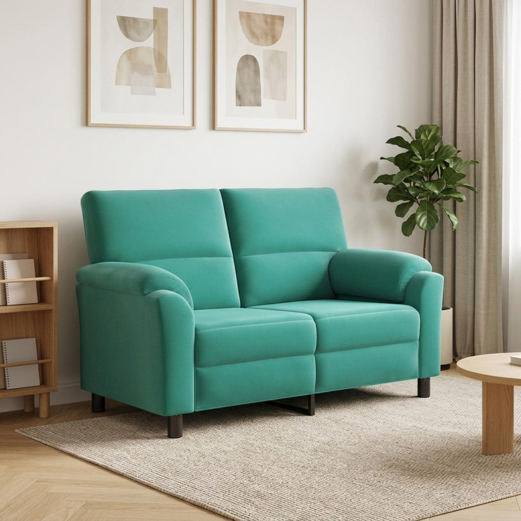 vidaXL Sofa Turkusowy 154 x 85 x 93 cm Welur