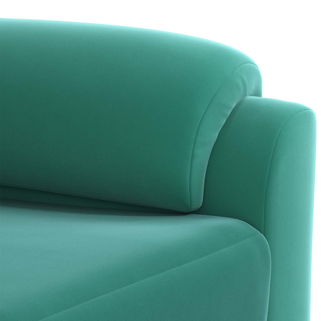 vidaXL Sofa Turkusowy 154 x 85 x 93 cm Welur