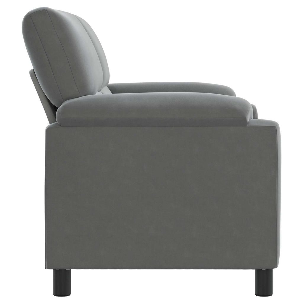 vidaXL Sofa ciemnoszary 174 x 85 x 93 cm Welur