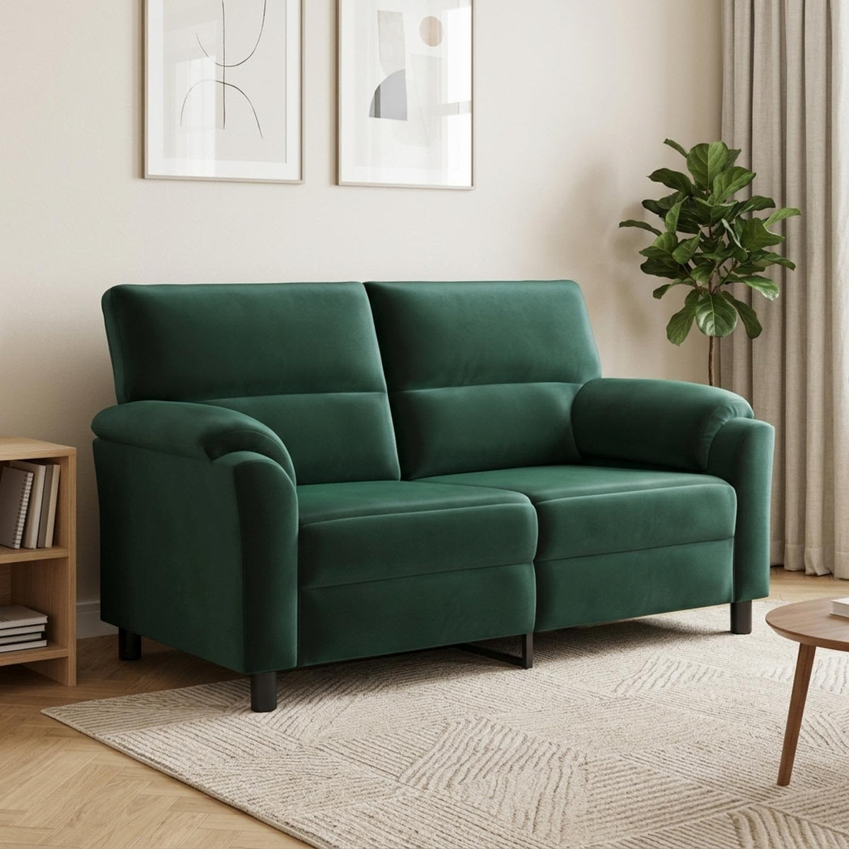 vidaXL Sofa Ciemnozielony 174 x 85 x 93 cm Welur