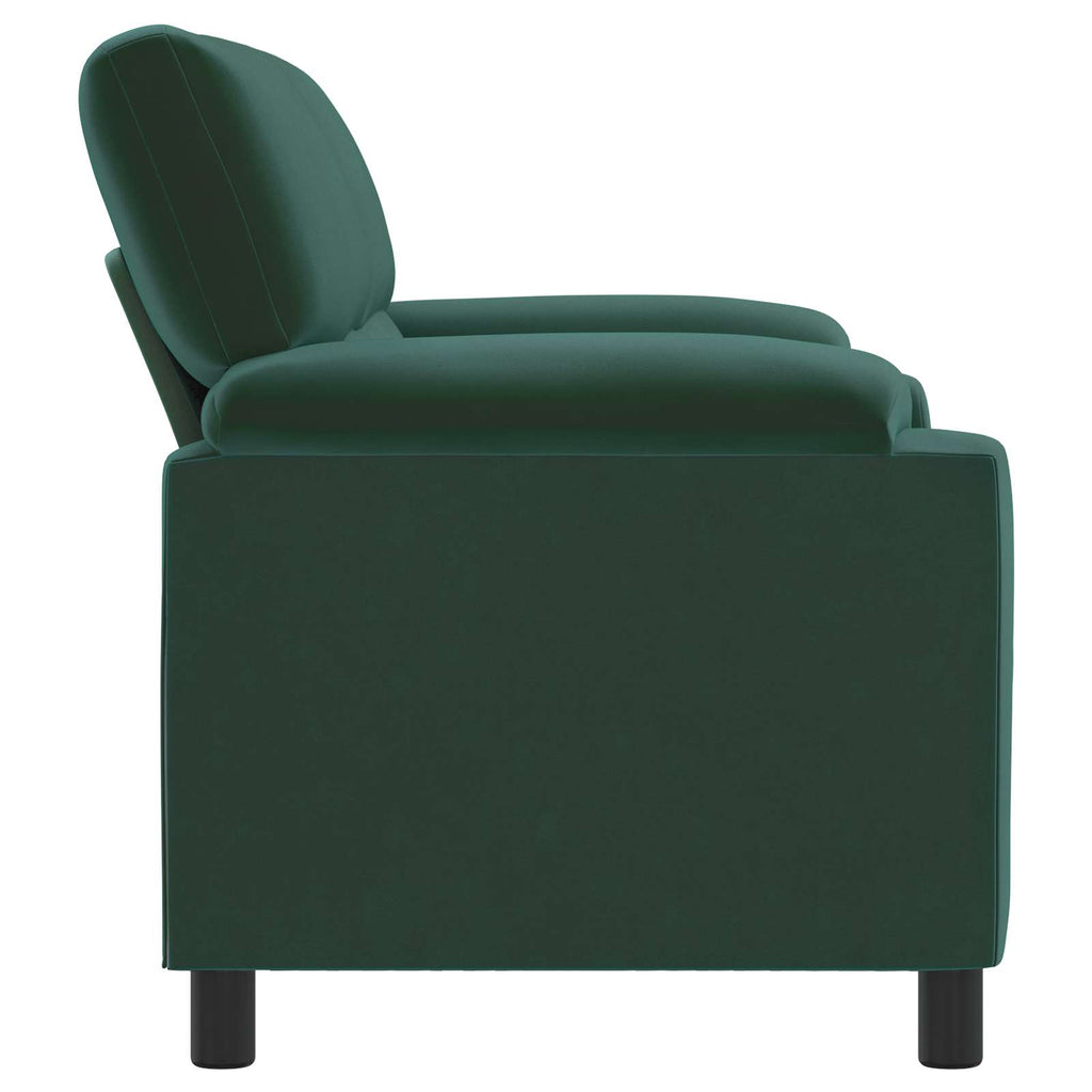 vidaXL Sofa Ciemnozielony 174 x 85 x 93 cm Welur