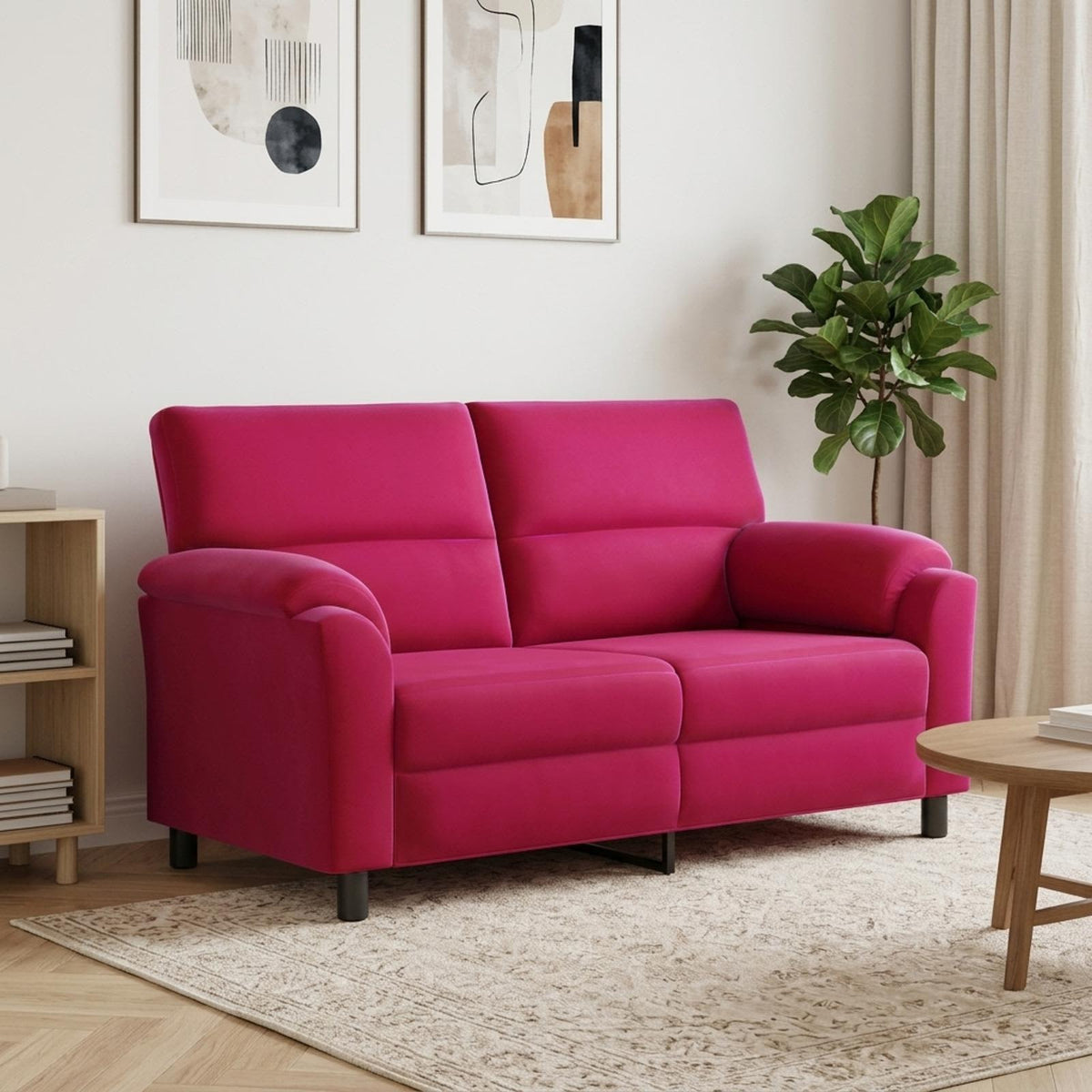 vidaXL Sofa Czerwone wino 174 x 85 x 93 cm Welur
