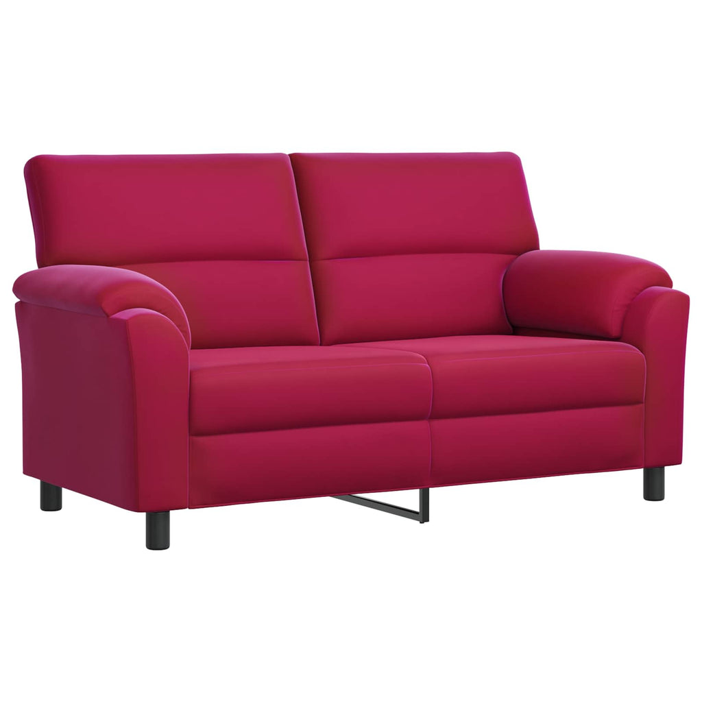vidaXL Sofa Czerwone wino 174 x 85 x 93 cm Welur