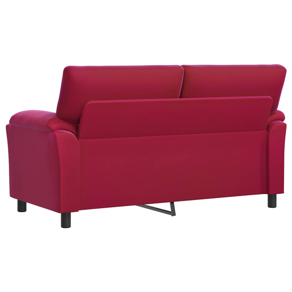 vidaXL Sofa Czerwone wino 174 x 85 x 93 cm Welur