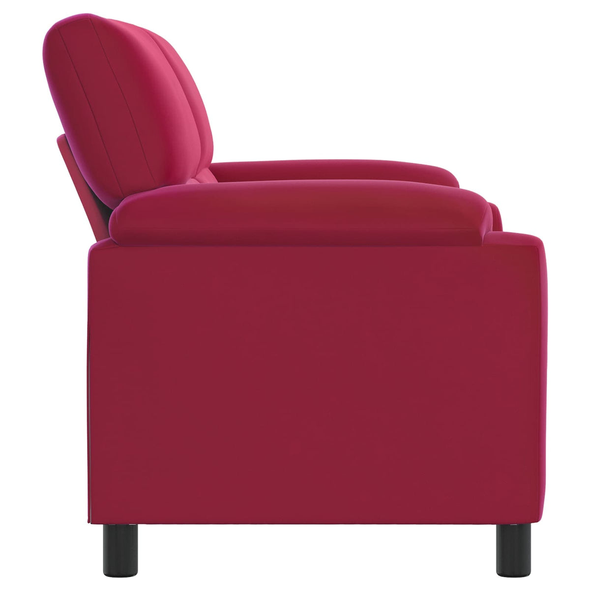 vidaXL Sofa Czerwone wino 174 x 85 x 93 cm Welur