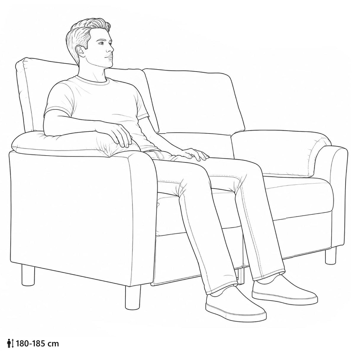 vidaXL Sofa Czerwone wino 174 x 85 x 93 cm Welur