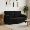 vidaXL Sofa Czarny 174 x 85 x 93 cm Welur