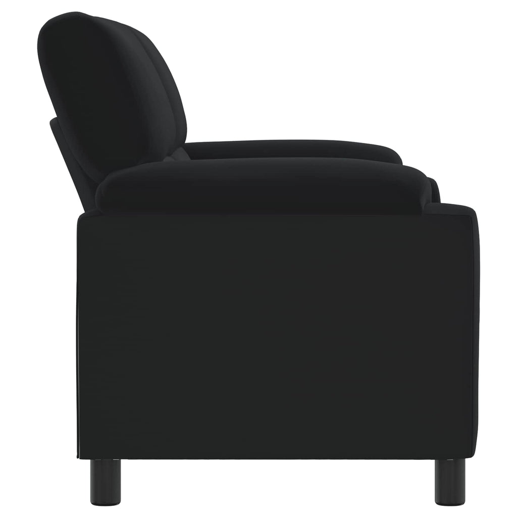 vidaXL Sofa Czarny 174 x 85 x 93 cm Welur
