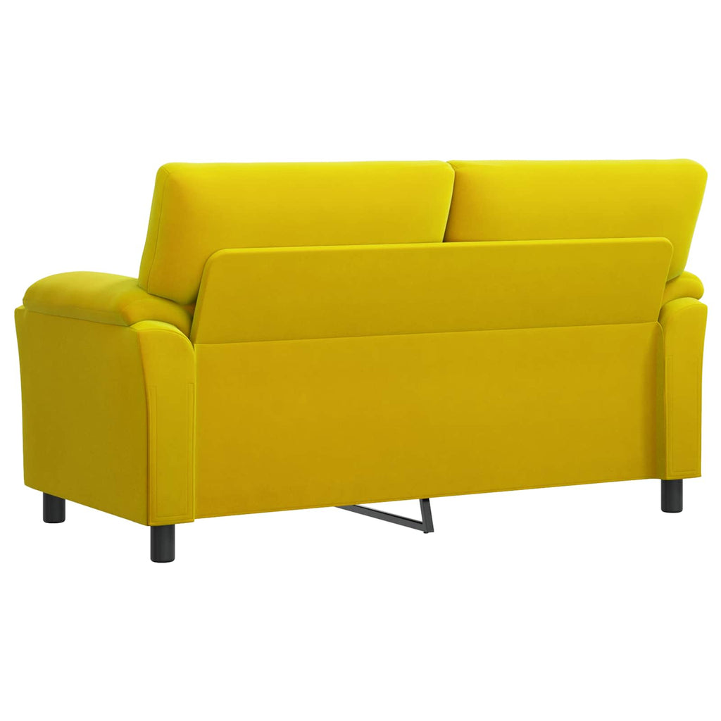 vidaXL Sofa żółty 174 x 85 x 93 cm Welur