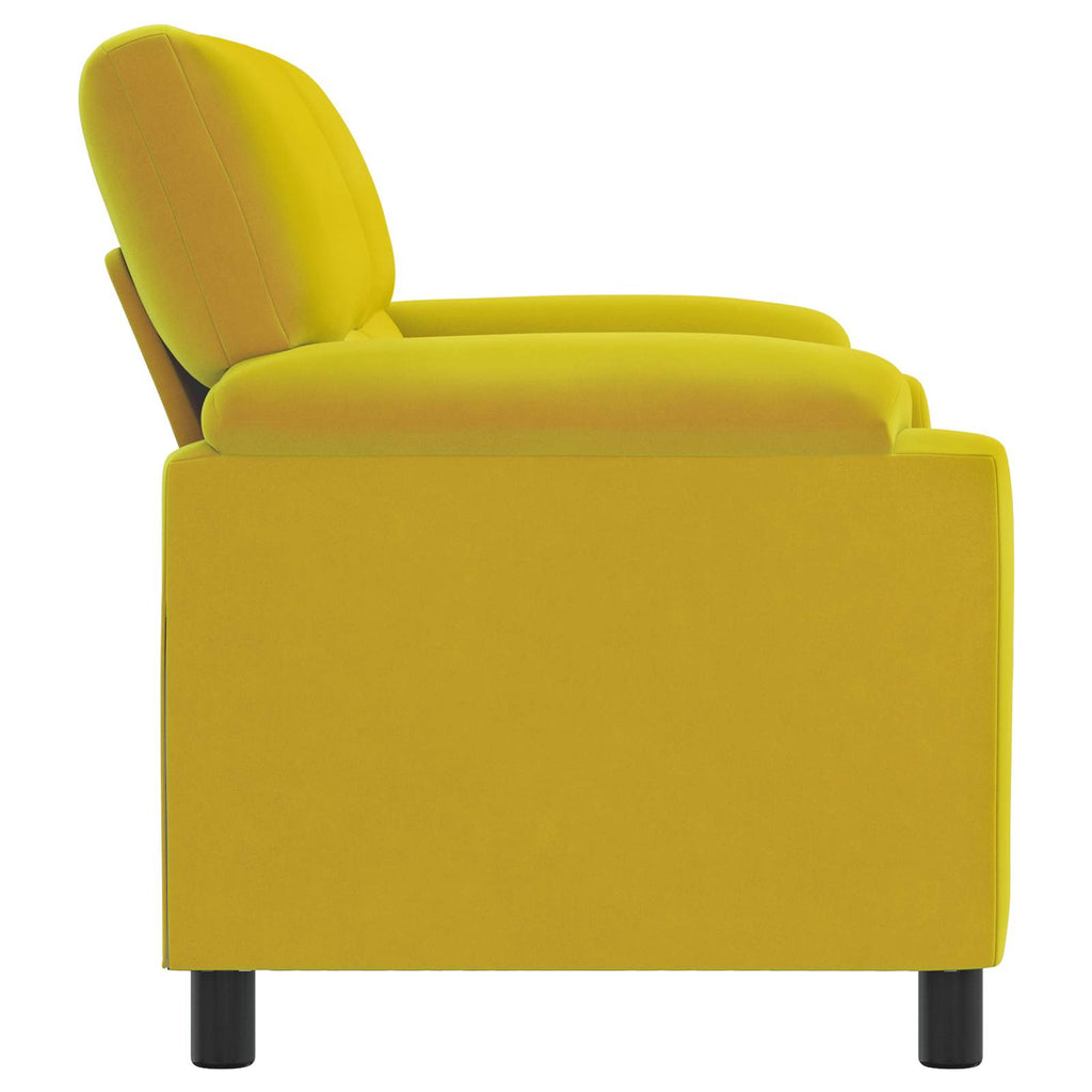 vidaXL Sofa żółty 174 x 85 x 93 cm Welur