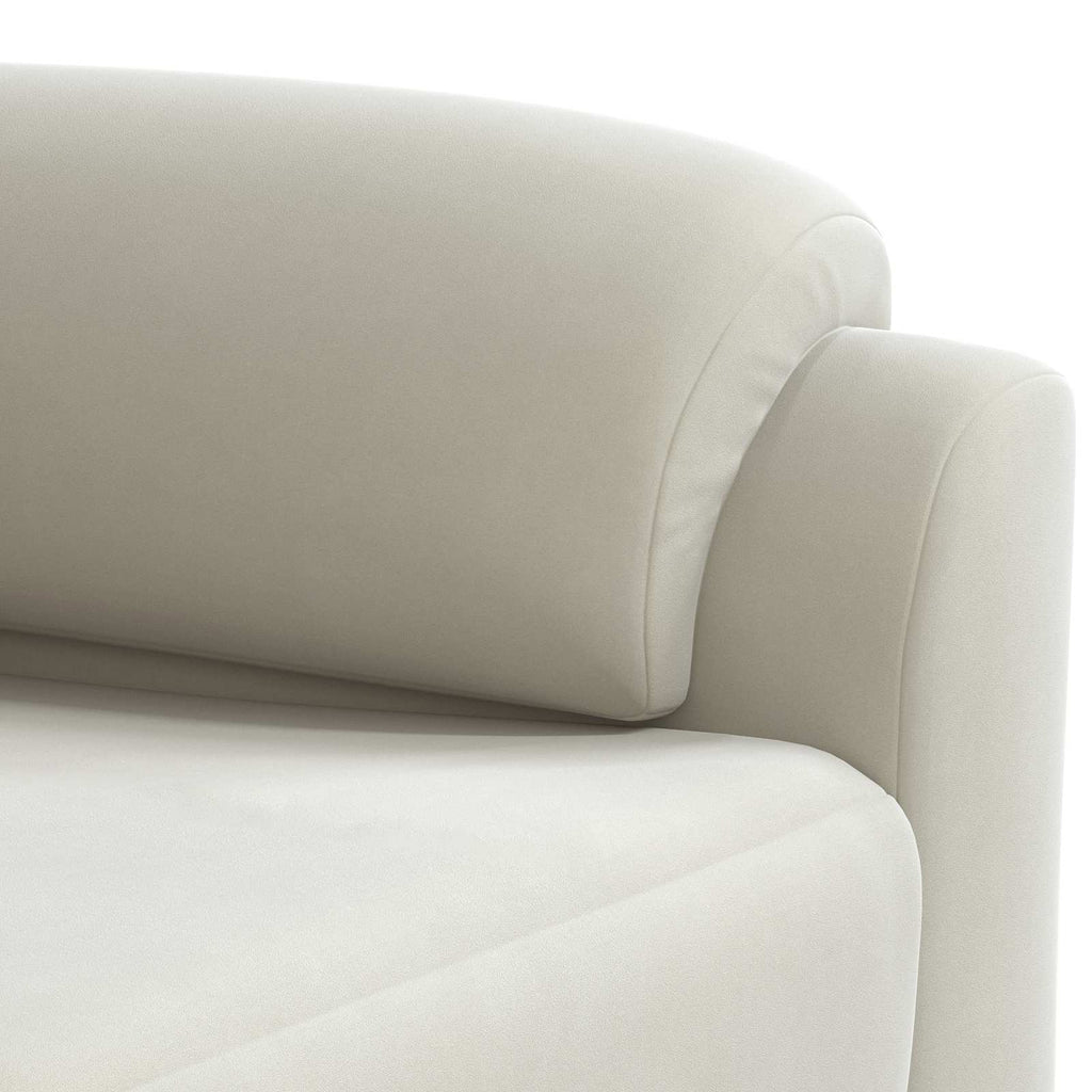 vidaXL Sofa kremowy 174 x 85 x 93 cm Welur