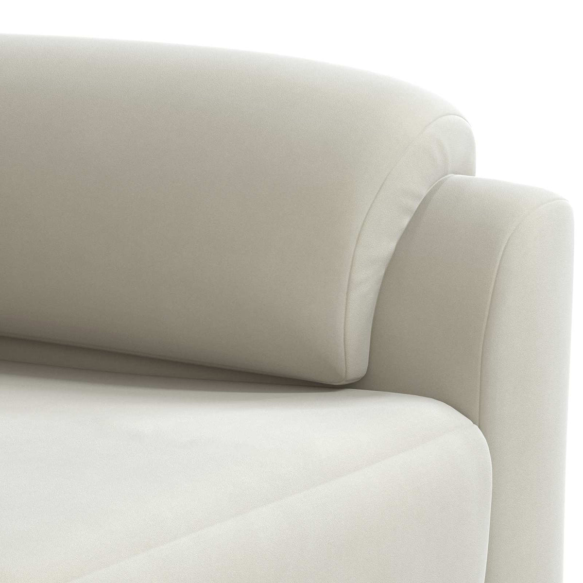 vidaXL Sofa kremowy 174 x 85 x 93 cm Welur