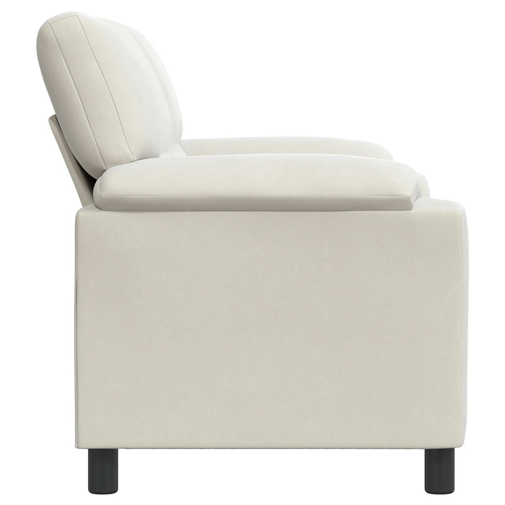 vidaXL Sofa kremowy 174 x 85 x 93 cm Welur