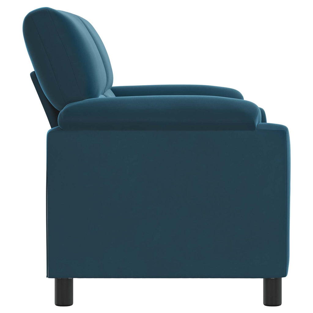 vidaXL Sofa niebieski 174 x 85 x 93 cm Welur