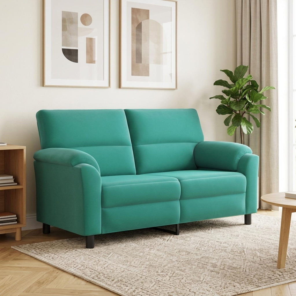 vidaXL Sofa Turkusowy 174 x 85 x 93 cm Welur