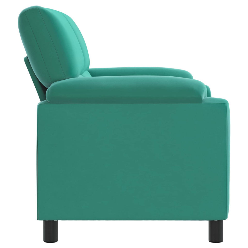 vidaXL Sofa Turkusowy 174 x 85 x 93 cm Welur