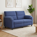 vidaXL Sofa Niebieski policyjny 174 x 85 x 93 cm Welur