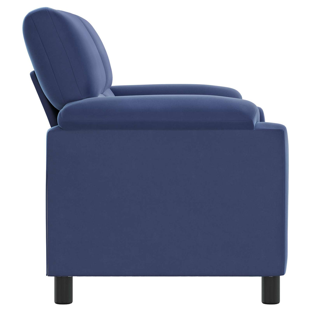 vidaXL Sofa Niebieski policyjny 174 x 85 x 93 cm Welur