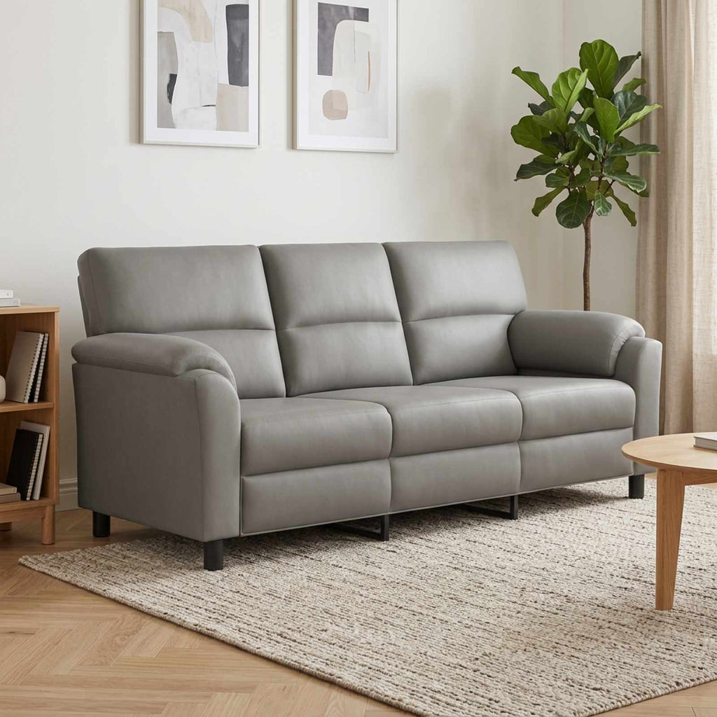 vidaXL Sofa jasnoszary 214 x 85 x 93 cm Welur