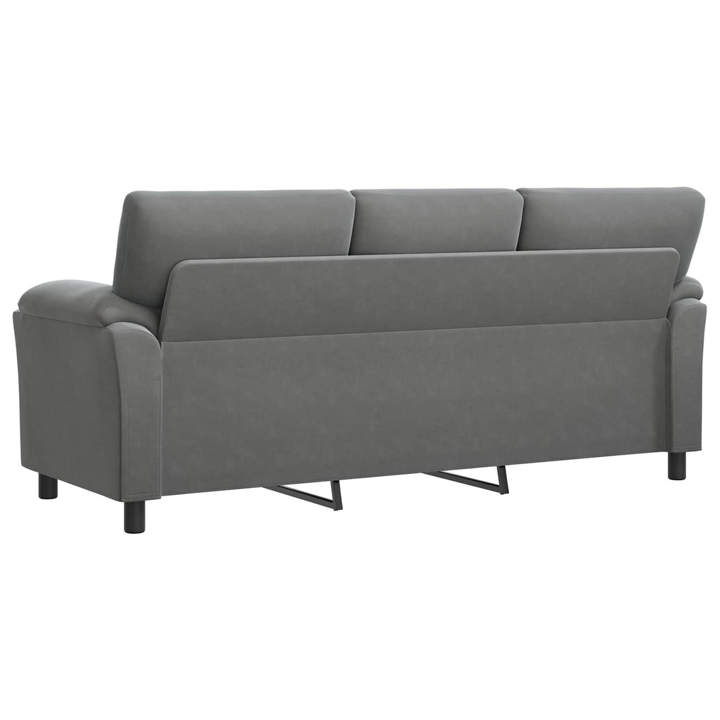 vidaXL Sofa ciemnoszary 214 x 85 x 93 cm Welur