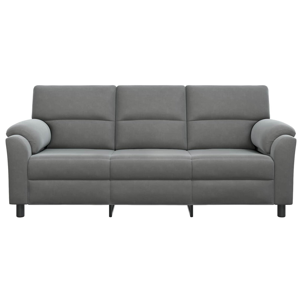 vidaXL Sofa ciemnoszary 214 x 85 x 93 cm Welur