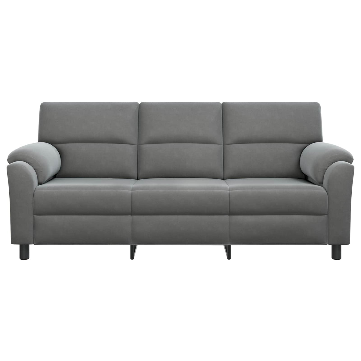 vidaXL Sofa ciemnoszary 214 x 85 x 93 cm Welur