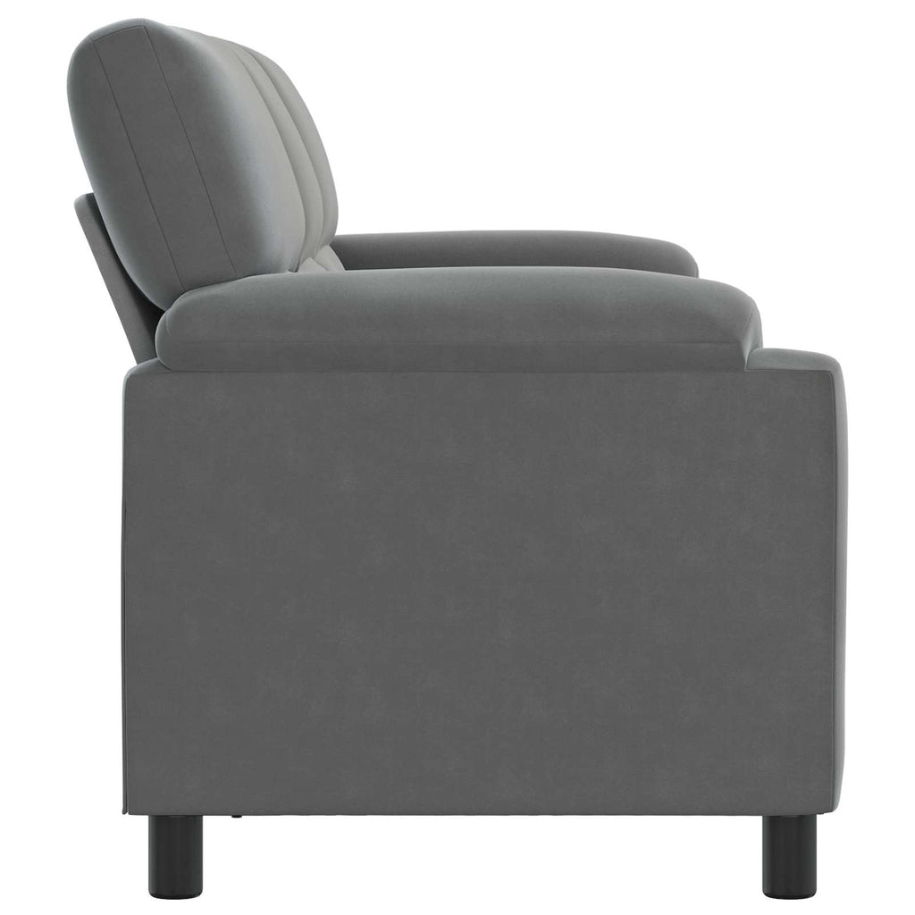 vidaXL Sofa ciemnoszary 214 x 85 x 93 cm Welur