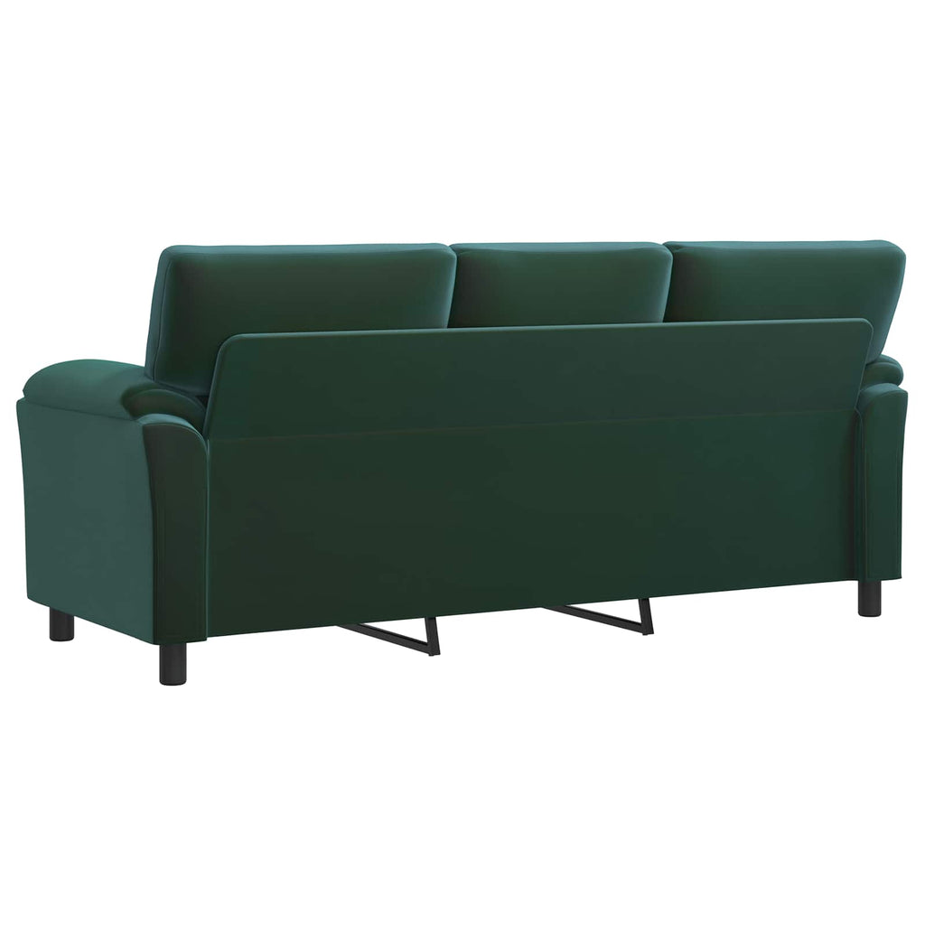 vidaXL Sofa Ciemnozielony 214 x 85 x 93 cm Welur