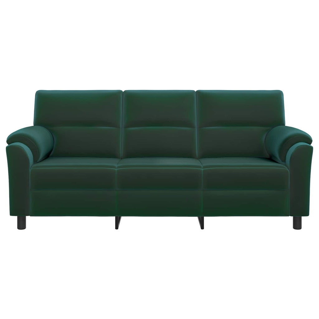 vidaXL Sofa Ciemnozielony 214 x 85 x 93 cm Welur