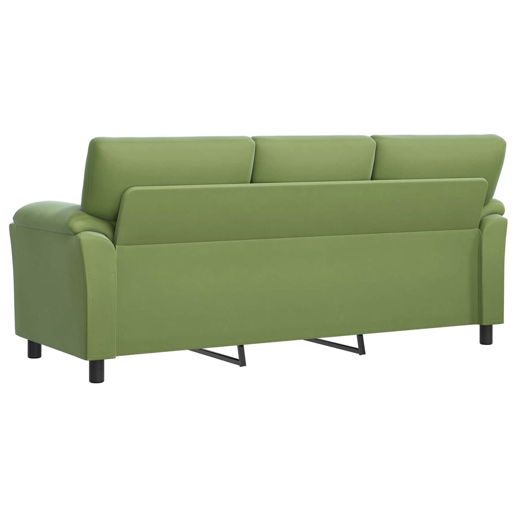 vidaXL Sofa Jasnozielony 214 x 85 x 93 cm Welur