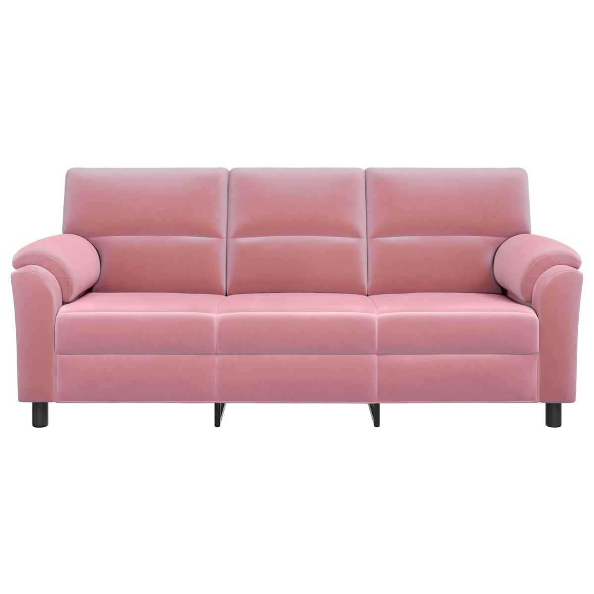 vidaXL Sofa różowy 214 x 85 x 93 cm Welur