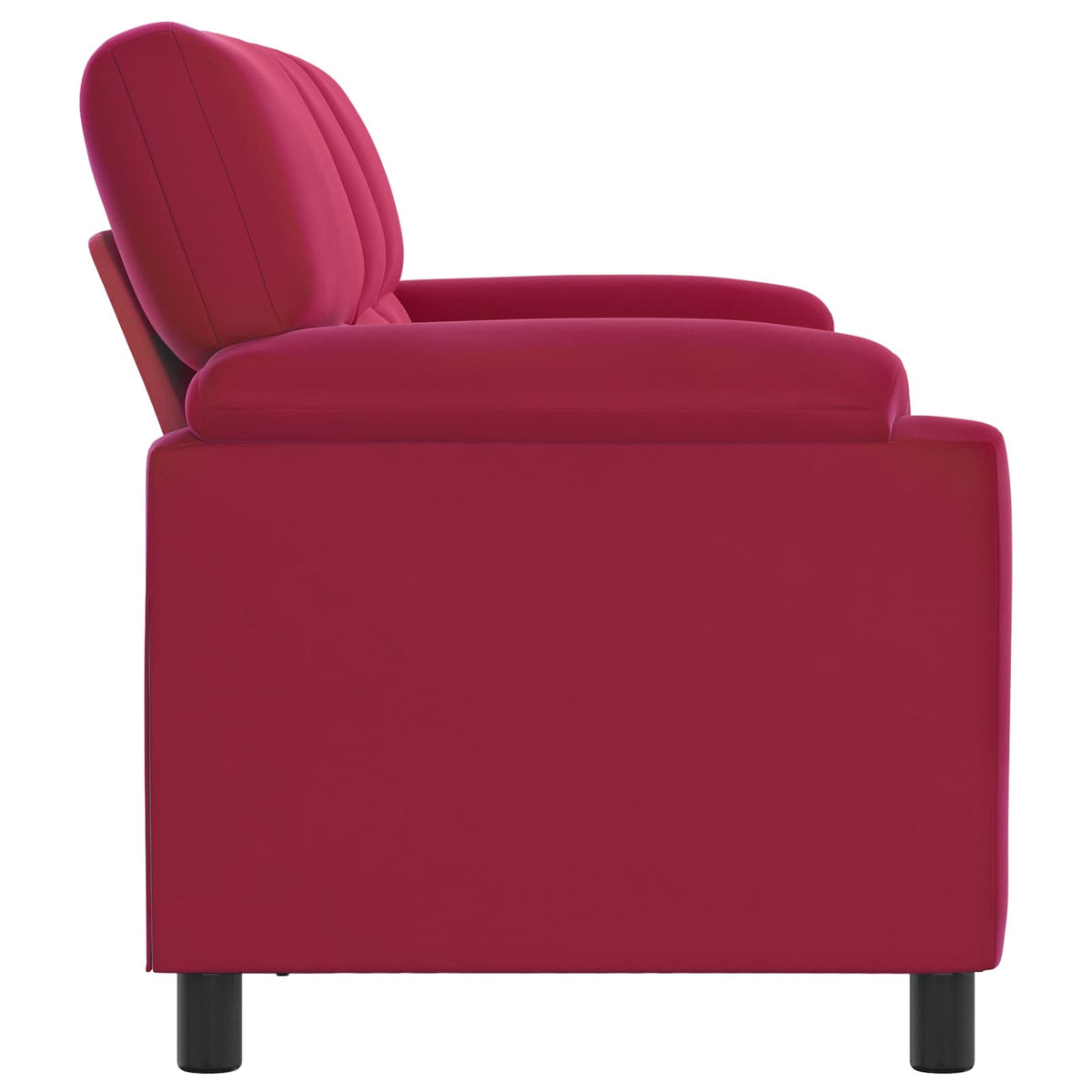 vidaXL Sofa Czerwone wino 214 x 85 x 93 cm Welur