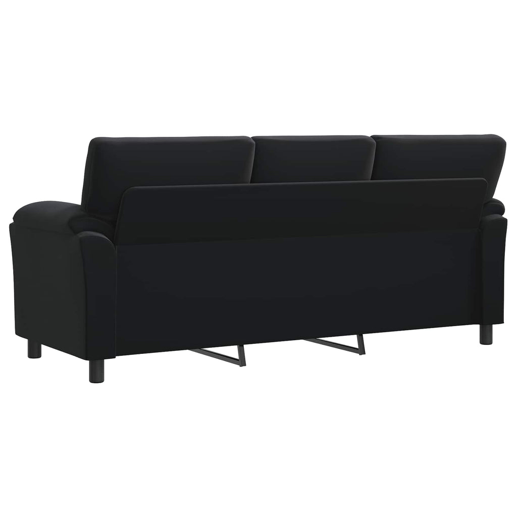 vidaXL Sofa Czarny 214 x 85 x 93 cm Welur